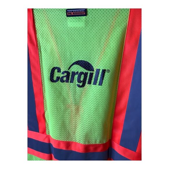 ML Kishigo Unisex Size XL Cargill Utility Uniform Full Zip V-Neck Work Clothing - Picture 6 of 7